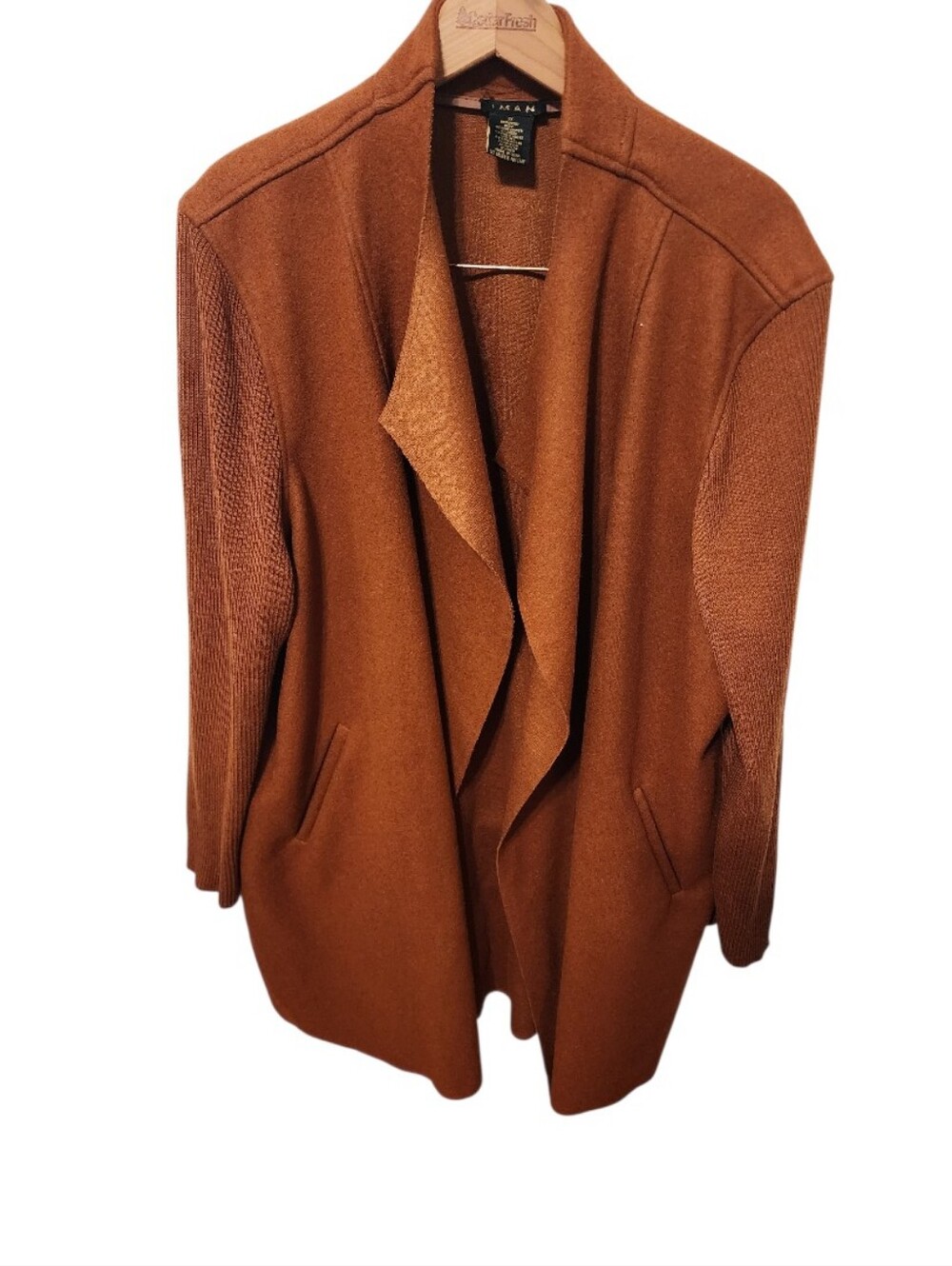 Iman Wool Blend Sweater Jacket